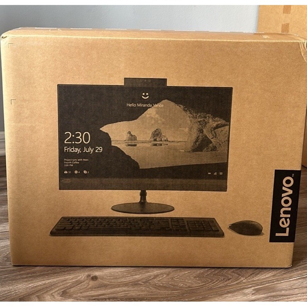 Lenovo IdeaCentre AIO 520-24AST 23.8" All-in-One Desktop Computer Black Ram 8GB